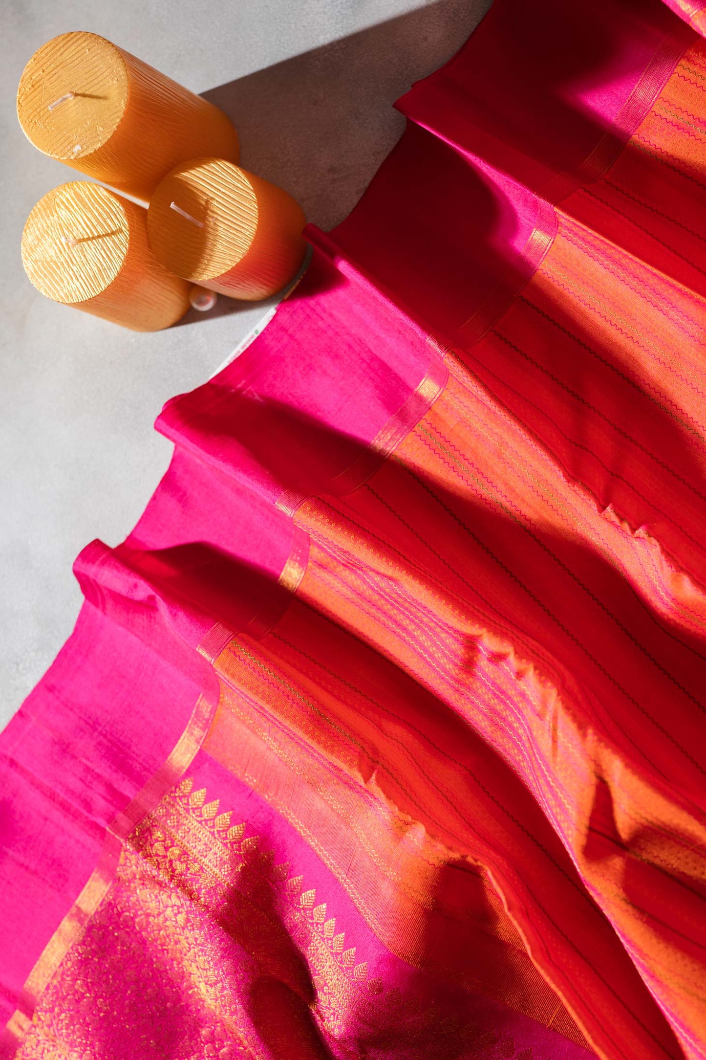 peach colour sarees