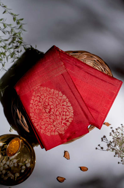 red silk sarees